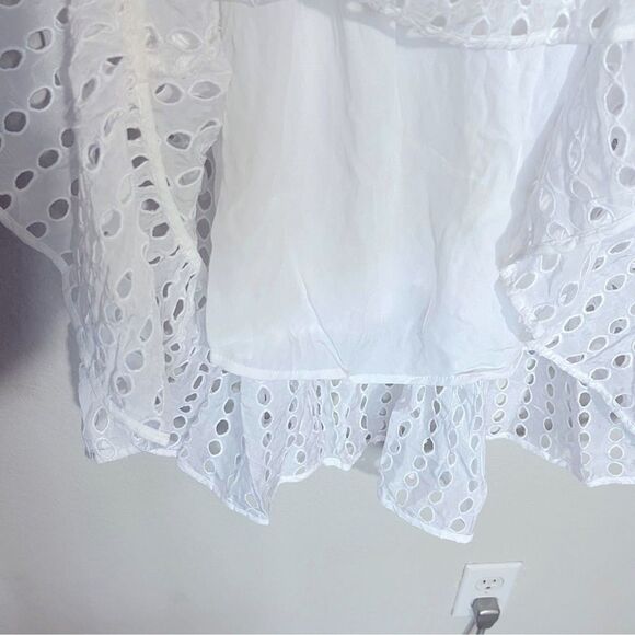 J Crew NWT Oval Eyelet Midi Dress Size Small in White - Picture 9 of 16